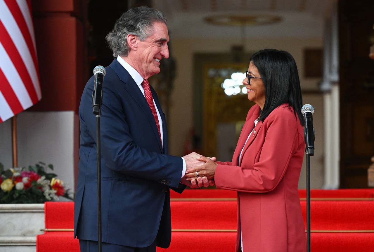 Burgum met in March in Caracas with acting Venezuelan President Delcy Rodríguez.