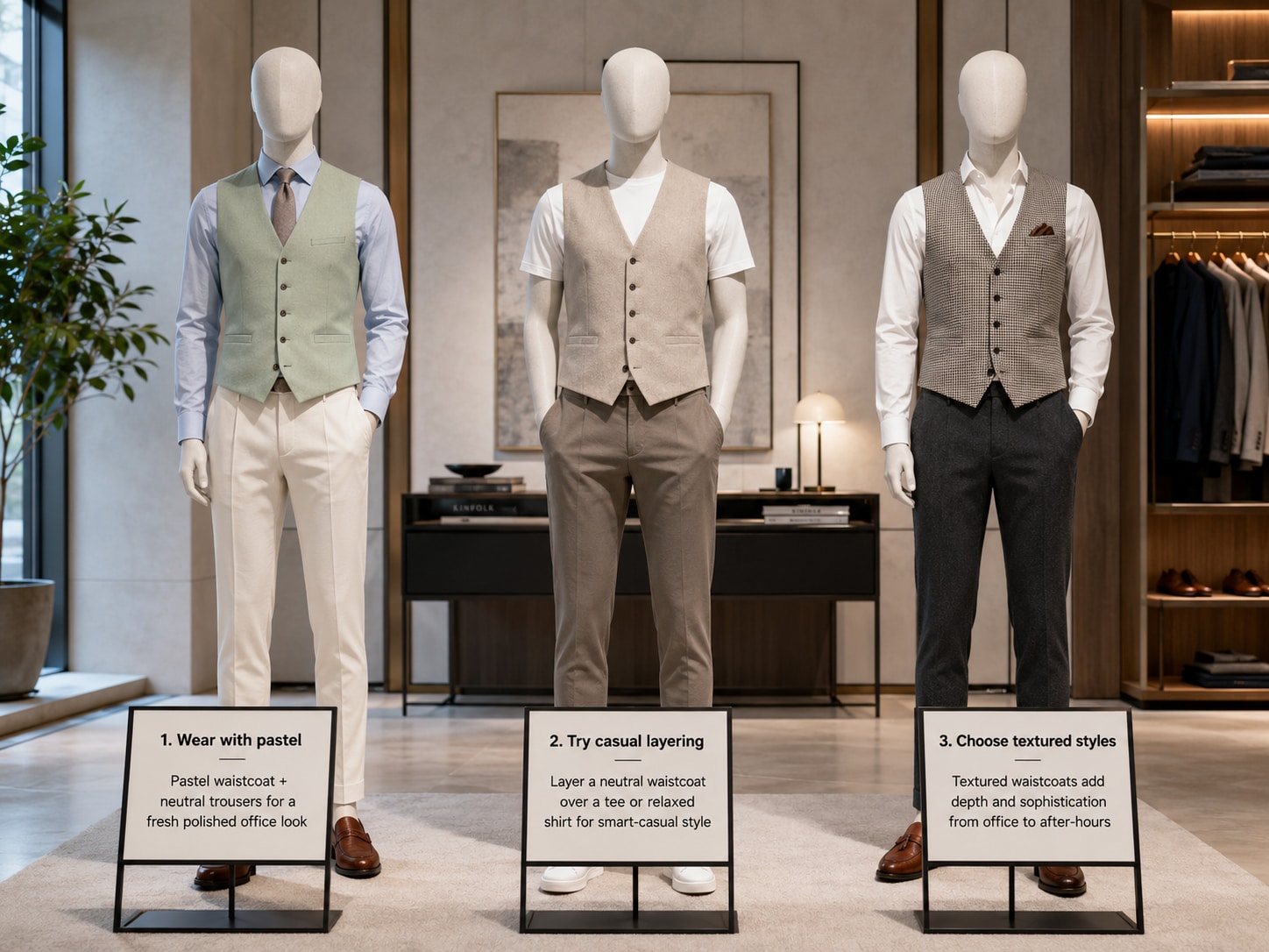 You have the option to experiment with a wide range of waistcoat styles, showcasing the versatility of a piece that was once reserved mainly for formalwear. (Picture credit: AI Generated) You have the option to experiment with a wide range of waistcoat styles, showcasing the versatility of a piece that was once reserved mainly for formalwear. (Picture credit: AI Generated)