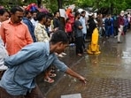 A 55-year-old man died after falling into an open manhole in Saki Naka during maintenance work on July 2. The Maharashtra assembly has been debating civic administration in the Mumbai Metropolitan Region, after the onset of the monsoon led to multiple fatalities attributed to infrastructure failures and civic negligence. (Raju Shinde/HT Photo)
