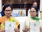 Former Bengal Chief Minister Mamata Banerjee seen with Chandrima Bhattacharya.