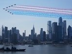 Washington and Colorado will host major July 4 flyovers featuring Air Force One, Blue Angels, Thunderbirds and F-16 jets. (AP Photo/Seth Wenig)