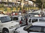 Challans were issued through both online and manual methods, and 17 vehicles were impounded. (HT File)