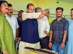 Jharkhand finance minister Radha Kishan Kishore aims a gun during the inauguration of the 3rd Ranchi District Shooting Championship 2026, in Ranchi on Friday. (ANI PHOTO)