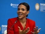 Candace Owens blasts Andrew Kolvet for ‘lying’ over Charlie Kirk-Netanyahu call. (Photo by Olga MALTSEVA / AFP)