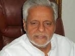 Senior Samajwadi Party leader and party’s chief spokesperson Rajendra Chaudhary. (HT file)