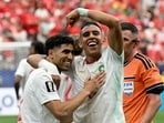 Morocco clinched a 3-0 win vs Canada.(AFP)