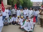 The protesters argued that the proposed connection would not affect the water supply to Hansi and would instead save the government nearly <span class='webrupee'>₹</span>3 crore in additional infrastructure costs. (HT Photo) The protesters argued that the proposed connection would not affect the water supply to Hansi and would instead save the government nearly <span class='webrupee'>₹</span>3 crore in additional infrastructure costs. (HT Photo)