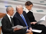 While discussing a children's book on a podcast, Trump proposed inviting Obama and Biden to a football game, showcasing a rare moment of bipartisanship. While discussing a children's book on a podcast, Trump proposed inviting Obama and Biden to a football game, showcasing a rare moment of bipartisanship.