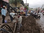 Unlike asphalt roads, concrete roads are more difficult to excavate and require multiple approvals before repair work can begin, officials said. (HT Archive)