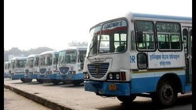 A Haryana roadways bus was allegedly stolen from the Charkhi Dadri bus stand late Friday night.  (HT File)
