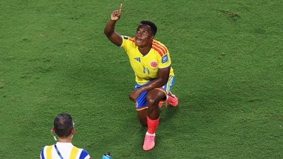 Colombia dominated the game at Arrowhead Stadium and had eight shots on target but ended up with just Jhon Arias' early goal to show for their superiority. (Getty Images via AFP) Colombia dominated the game at Arrowhead Stadium and had eight shots on target but ended up with just Jhon Arias' early goal to show for their superiority. (Getty Images via AFP)