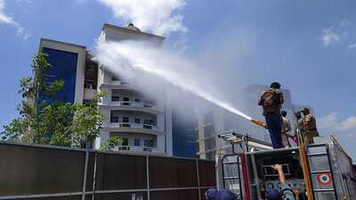 Chief fire officer (CFO) Ankush Mittal confirmed the development and said the fire department currently has equipment capable of reaching only up to the 16th floor of a building. (FOR REPRESENTATION ONLY)