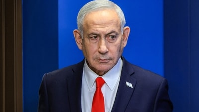 Israel's Prime Minister Benjamin Netanyahu gives a news conference in Jerusalem on June 15, 2026. (AFP) Israel's Prime Minister Benjamin Netanyahu gives a news conference in Jerusalem on June 15, 2026. (AFP)