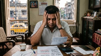 কলকাতায় আয়ের ২৫ শতাংশ টাকা চলে যায় বাড়ির EMI মেটাতে। (ছবিটি প্রতীকী, সৌজন্যে ন্যানো ব্যানানা দিয়ে তৈরি করা) কলকাতায় আয়ের ২৫ শতাংশ টাকা চলে যায় বাড়ির EMI মেটাতে। (ছবিটি প্রতীকী, সৌজন্যে ন্যানো ব্যানানা দিয়ে তৈরি করা)