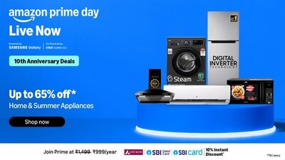 Amazon Prime Day 2026 sale is running in India between July 4 and July 6. (Amazon)