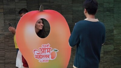 Gram it: Delhi, you just can't miss the ongoing Mango Festival at Dilli Haat in Janakpuri! It's here that more than 500 varieties of the king of fruits are on display. The event creates a one-of-its-kind experience for the mango maniacs to indulge in sniffing and tasting the fruit as much as they want. Scroll down to get more details about this fest. (Photo: RAJ K RAJ/HT)