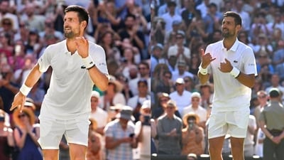 Novak Djokovic's latest Wimbledon celebration wasn't just a victory dance