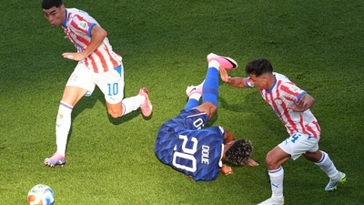 France won a penalty in the second half after Desire Doue was bought down. (IMAGN IMAGES via Reuters)