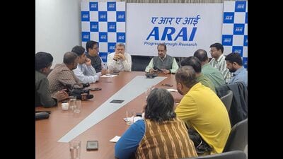 Speaking at ARAI’s headquarters in Pune, director Reji Mathai on Saturday said authorised service centres of automobile manufacturers have not reported any significant increase in serious complaints linked to E20 fuel. (HT PHOTO) Speaking at ARAI’s headquarters in Pune, director Reji Mathai on Saturday said authorised service centres of automobile manufacturers have not reported any significant increase in serious complaints linked to E20 fuel. (HT PHOTO)