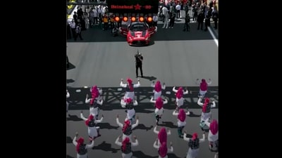 Punjabi dancers open British Grand Prix Sprint festivities to kick off the South Asian Heritage Month. (Screengrab | F1 Instagram ) Punjabi dancers open British Grand Prix Sprint festivities to kick off the South Asian Heritage Month. (Screengrab | F1 Instagram )