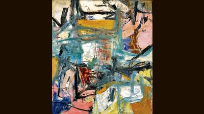 Willem de Kooning’s 1956 abstract expressionist painting, January 1st, is part of Glenstone Museum’s celebration of pathbreaking art from America. (Glenstone Museum) Willem de Kooning’s 1956 abstract expressionist painting, January 1st, is part of Glenstone Museum’s celebration of pathbreaking art from America. (Glenstone Museum)