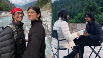 A corporate couple said they moved to Manali for slow travel, but ended up saving more than ₹30,000 every month. (Instagram/anjali.aur.naman) A corporate couple said they moved to Manali for slow travel, but ended up saving more than ₹30,000 every month. (Instagram/anjali.aur.naman)