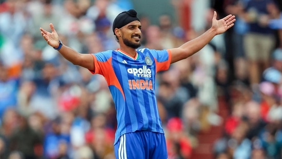 Arshdeep Singh took three wickets, including two in his first over.&nbsp;(ANI Pic Service )