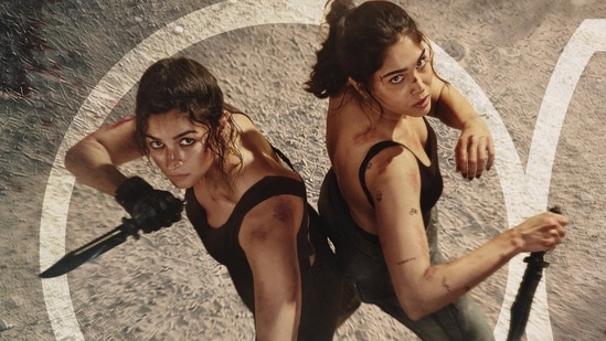 Alpha worldwide box office collection day 1: Alia Bhatt and Sharvari in a still from the film.