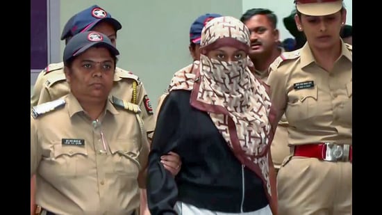 In one purported message, Goyal allegedly asked her friend to send images of both sides of an Aadhaar card to facilitate booking wedding tickets. She then allegedly remarked that the booking was for a wedding “that would never happen (ANI Video Grab)