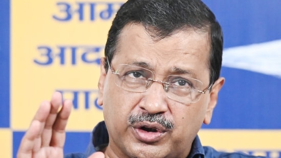 AAP National Convenor Arvind Kejriwal. (Hindustan Times)