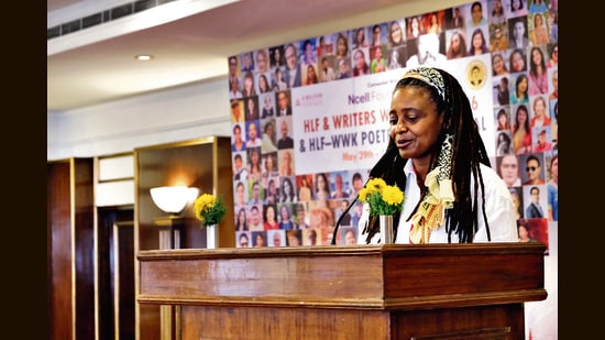 Pulitzer Prize winning American poet, Tracy K Smith at the Himalayan Literature Festival in Kathmandu. (Himalayan Literature Festival & Writers’ Workshop)
