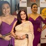 টাইট বেগুনি গাউনে ‘নিঃশ্বাস আটকে’ পোজ ঋতুপর্ণার, আয়না দেখার খোঁচা শ্রীলেখার!