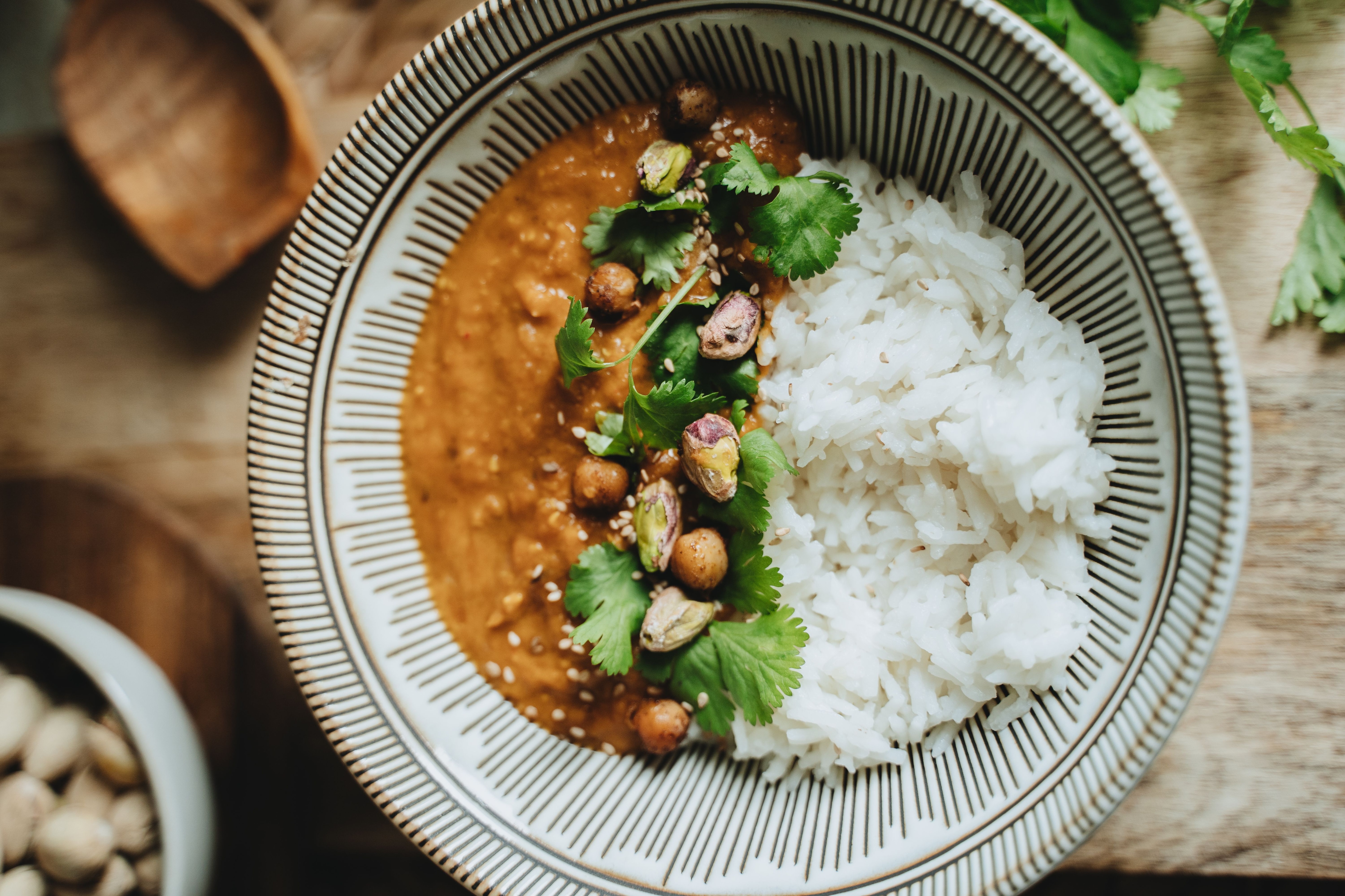 Dal-chawal causes weight gain is because of the large portions of rice and low intake of protein and veggies. (Pexel) Dal-chawal causes weight gain is because of the large portions of rice and low intake of protein and veggies. (Pexel)