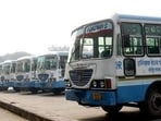 A Haryana roadways bus was allegedly stolen from the Charkhi Dadri bus stand late Friday night.  (HT File)