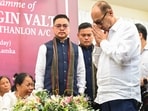 Manipur Chief Minister Yumnam Khemchand Singh attends the condolence programme and burial ceremony of the late Pu Vungzagin Valte, MLA of the Thanlon Assembly Constituency.