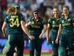 Australia players celebrate after beating England in the ICC Women's T20 World Cup at Lord’s on Sunday. (Reuters) Australia players celebrate after beating England in the ICC Women's T20 World Cup at Lord’s on Sunday. (Reuters)