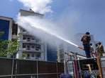 Chief fire officer (CFO) Ankush Mittal confirmed the development and said the fire department currently has equipment capable of reaching only up to the 16th floor of a building. (FOR REPRESENTATION ONLY)