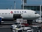 A Delta Air Lines plane was hit by a firework while landing at Chicago.