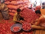 In April, the wholesale price of superior-quality onions was about <span class='webrupee'>₹</span>1,500 per quintal, and that of inferior-quality onions hovered below <span class='webrupee'>₹</span>1,000 per quintal. (HT)