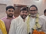Jan Suraaj founder Prasjant Kishor with party colleagues in Bankipur on Sunday. (File photo)