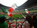 Heavy rain has been falling across the Mexican capital on Sunday, raising concerns over conditions ahead of Mexico vs England kickoff.