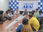 Speaking at ARAI’s headquarters in Pune, director Reji Mathai on Saturday said authorised service centres of automobile manufacturers have not reported any significant increase in serious complaints linked to E20 fuel. (HT PHOTO)