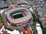 Construction for the Azteca stadium in Mexico City began in 1962. 