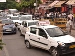 Vehicle owners found without HSRP plates are fined <span class='webrupee'>₹</span>1,000 each under the provisions of the Motor Vehicles Act. (HT)