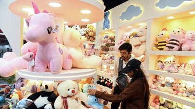 Gram it: Delhiites are reliving their childhood in full form! Wondering how? The 17th Toy Biz International Expo 2026 is ongoing at Bharat Mandapam, Pragati Maidan and giving all the valid reasons to not just the young but even the old visitors to indulge in their love for toys and games. Details about the event are mentioned below. (Photo: Amit/ANI)