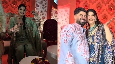 Anshula Kapoor's mehendi ceremony.