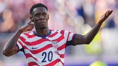 FIFA has suspended Folarin Balogun's one-game ban. (AP Photo)