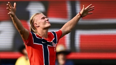 Norway's Erling Haaland bagged a brace against Brazil. (REUTERS)