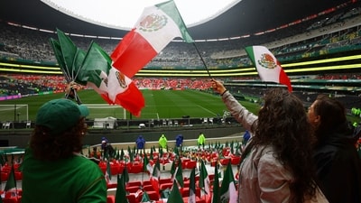 Heavy rain has been falling across the Mexican capital on Sunday, raising concerns over conditions ahead of Mexico vs England kickoff. (REUTERS)