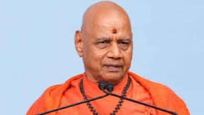 Shri Ram Janmabhoomi Teerth Kshetra Trust treasurer Govind Dev Giri (File)
